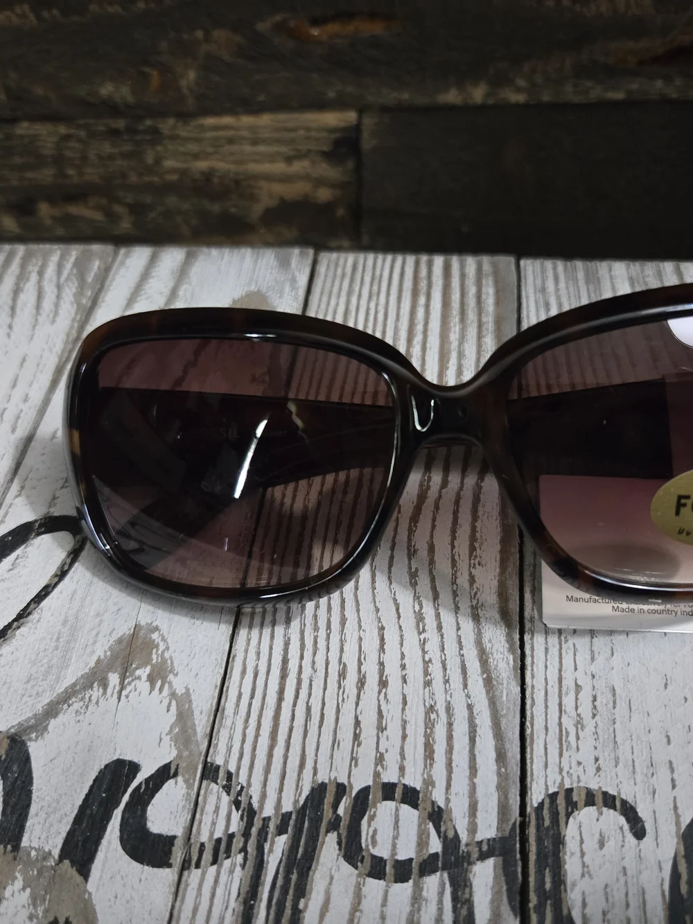 Fossil Women’s Brown Gradient Oversized Sunglasses